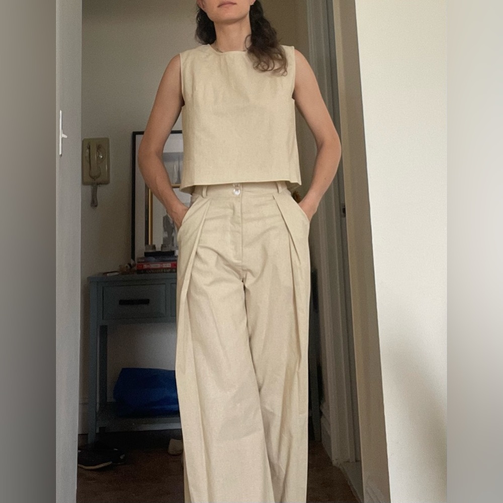 Crop & trouser set